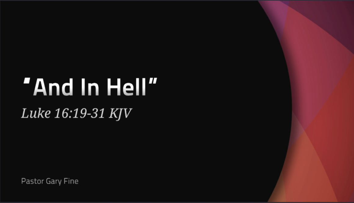 And in Hell...